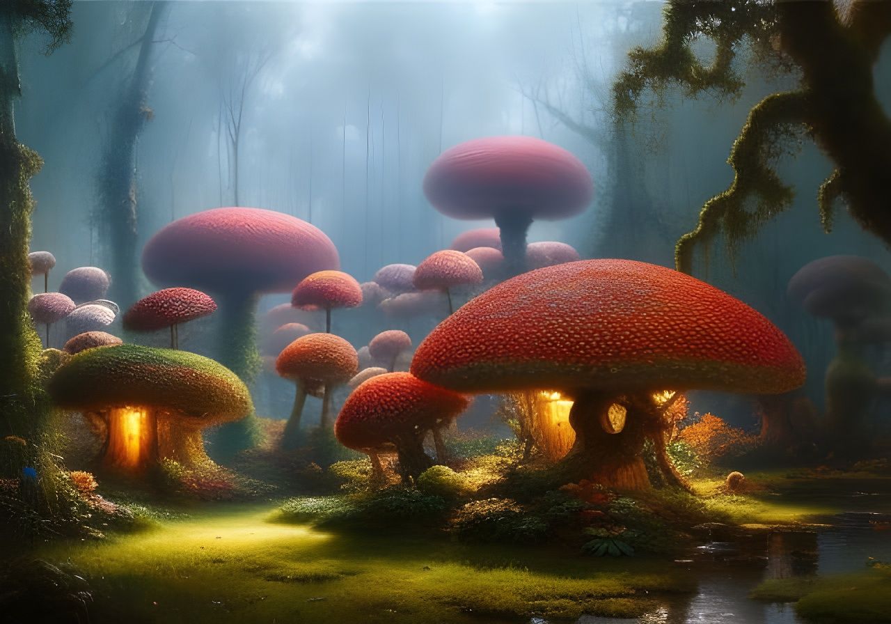 Strange Houses and Lots of Mushrooms