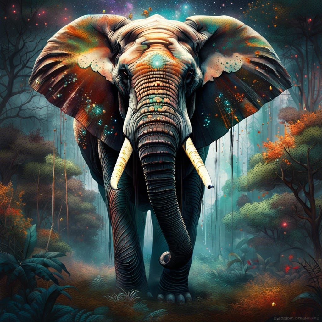 Graceful African Elephant