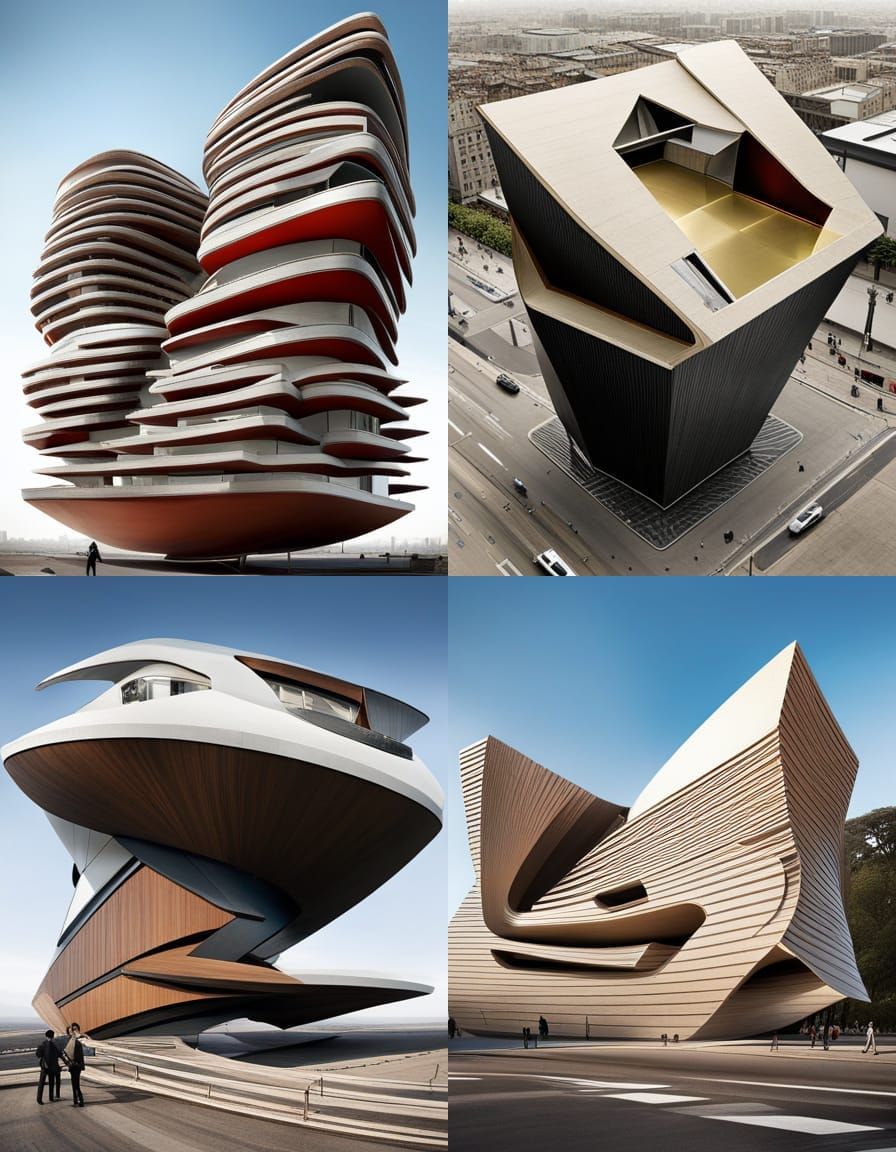 Surreal Architecture Inspired by Deconstructed Geometry