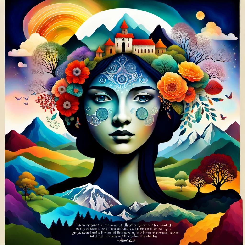 Inspirational Digital Collage Art in 8k Resolution