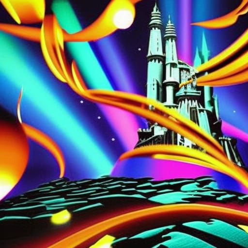 Abstract AI Image Blend