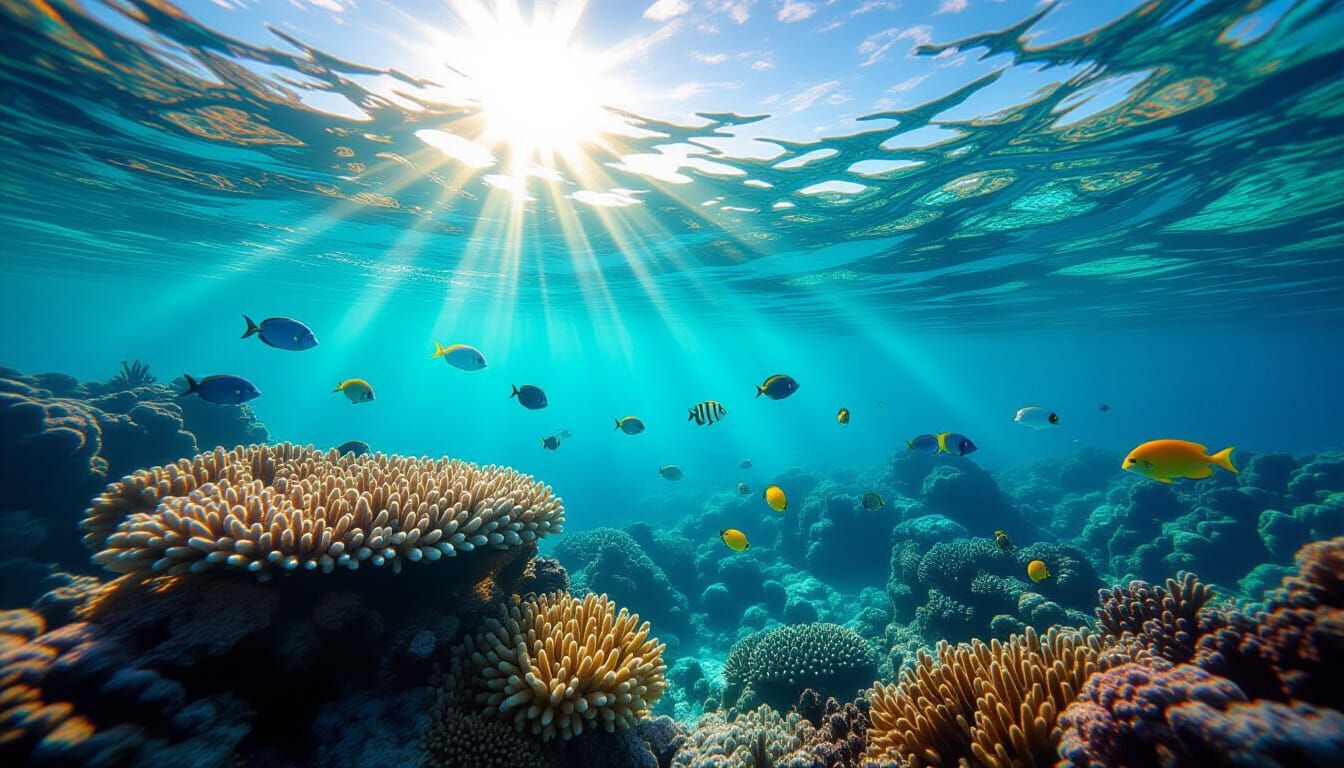 Vibrant Coral Reef teeming with Marine Life