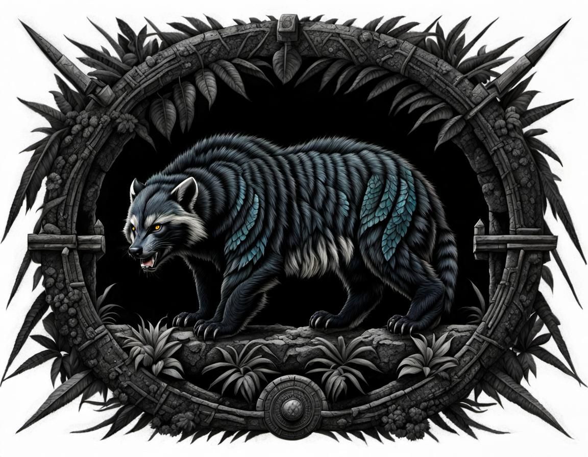 Amazonian Wolverine in Haunted Jungle Cemetery