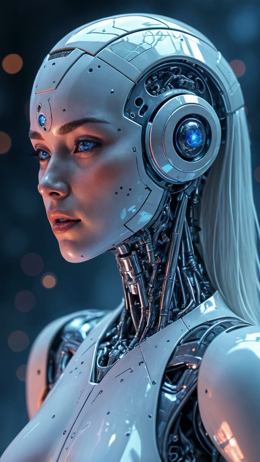 Jocasta Android Avenger in Hyperrealistic Sci-Fi Portrait