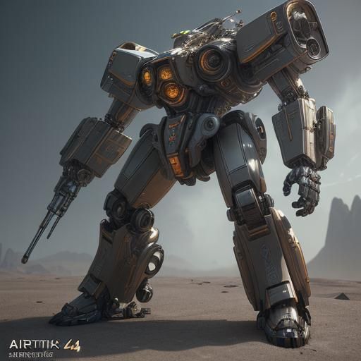 Futuristic Sci-Fi Robot in Cinematic Style
