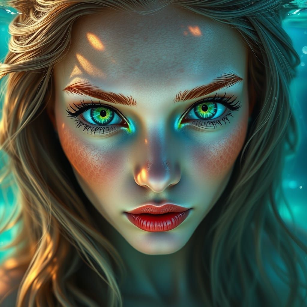 Portrait of a mermaid
