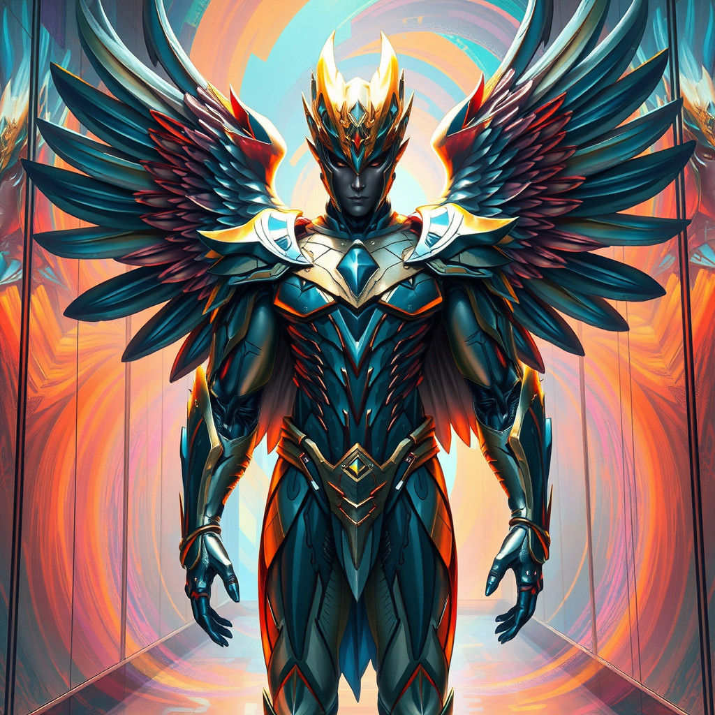 Garuda Metal Hero Transformation in Mirrored Hall