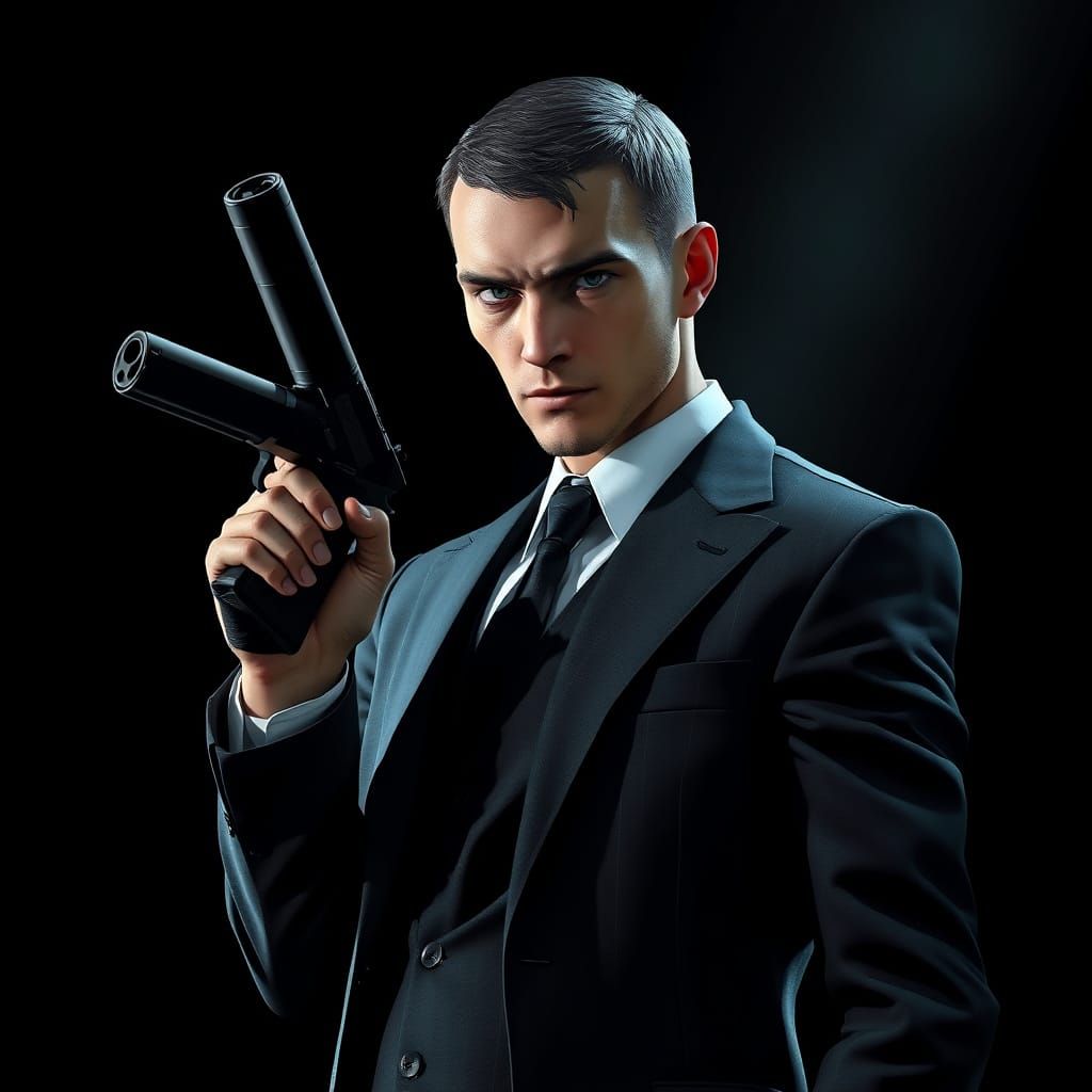 Agent 47: 3D Anime Assassin in Spotlight