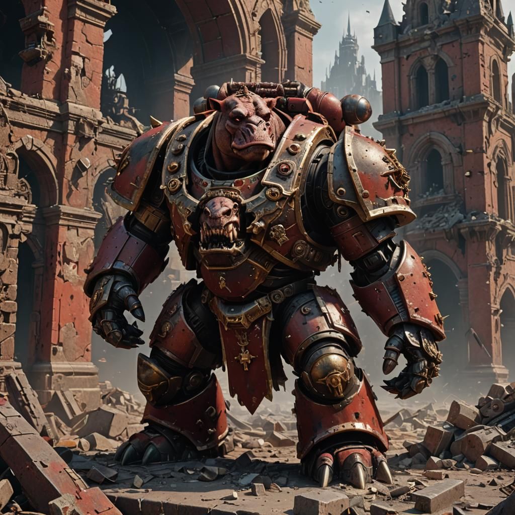 Chaos Corrupted Hippo Space Marine in Warhammer 40k