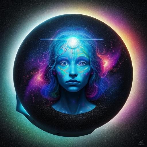 Holographic Astral Cosmic Spec of Matter Illustration