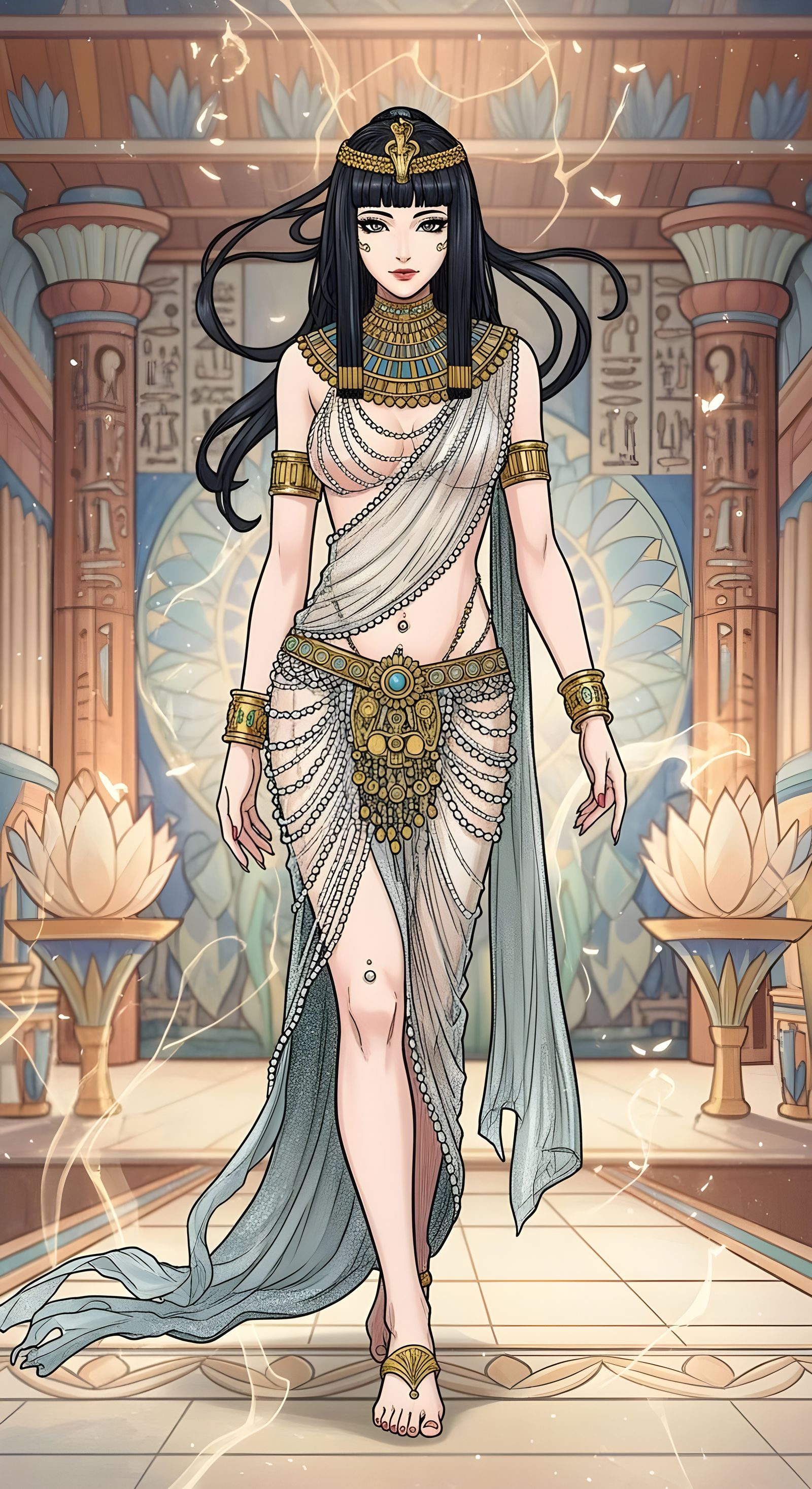 Cleopatra as Sensual Sci-Fi Warrior Queen