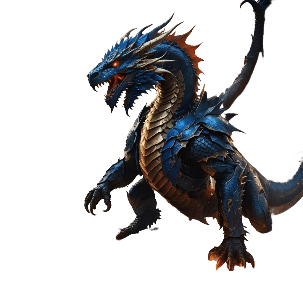 Armored War Dragon Battles Angelic Dragons