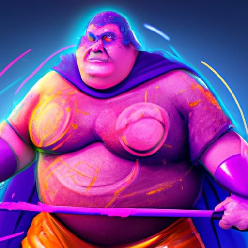 CREATE A MORBIDLY OBESE SUPERHERO