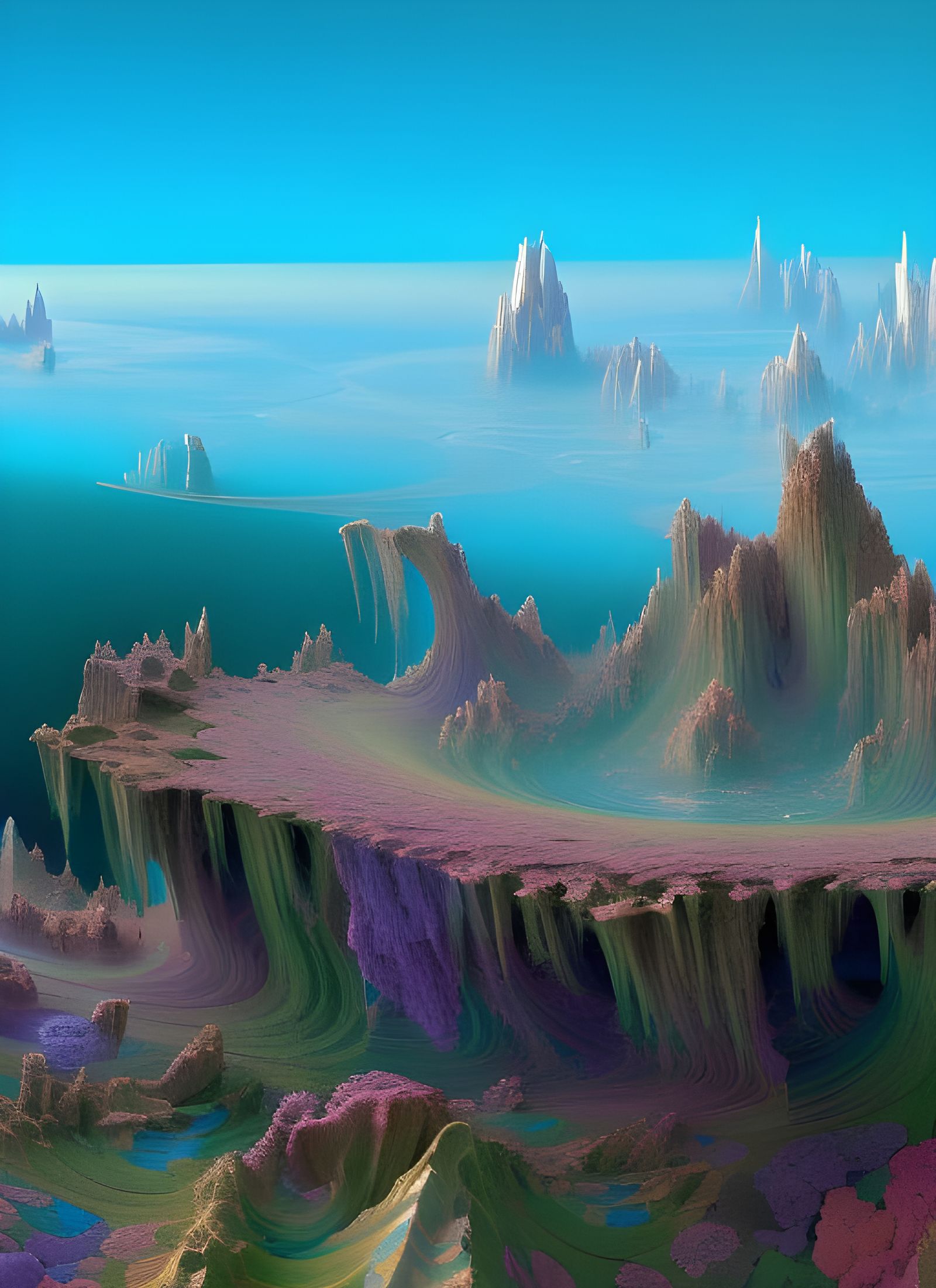 Hyperrealistic Fractal Landscape in 8k Resolution