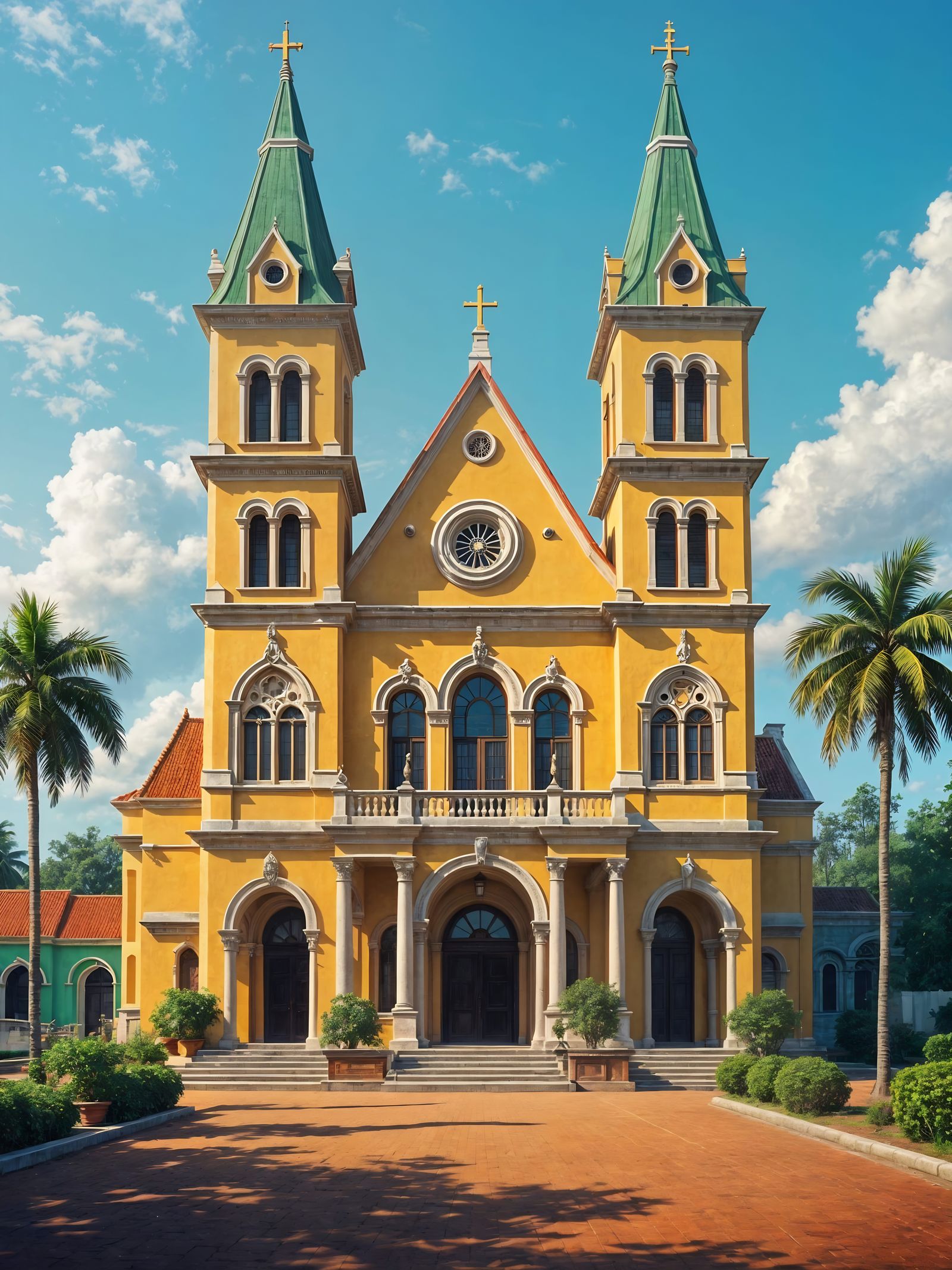 Surinamese Cathedral of Saint Peter and Paulus, Urban Artist...