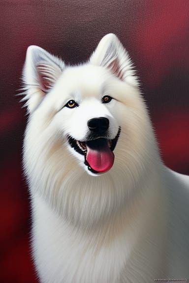 Samoyed dog.