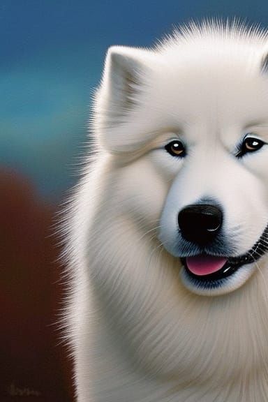 Samoyed dog.