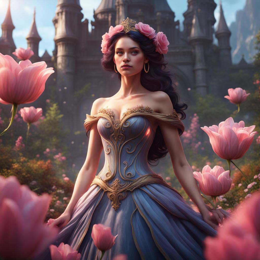 Floral Princess: Detailed Fantasy Art in Unreal Engine