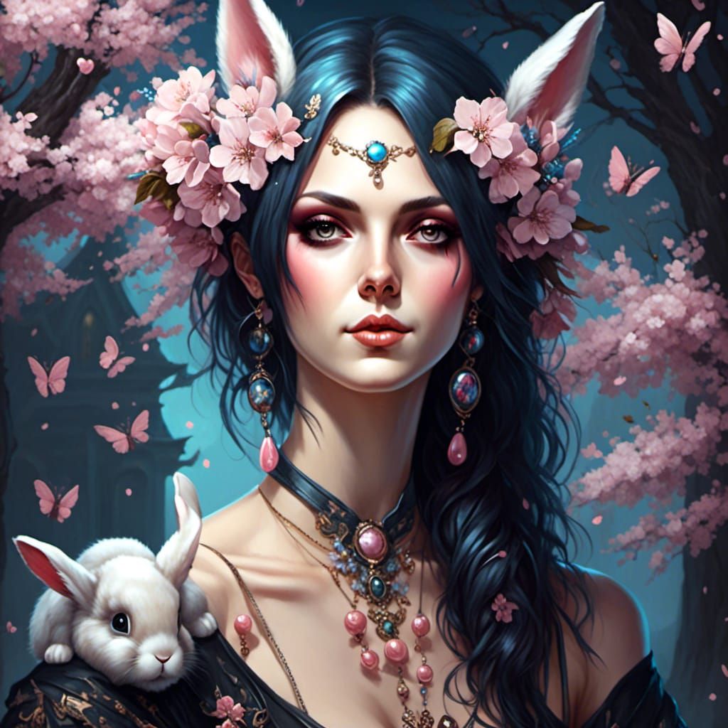 Cherry Blossoms on a New Day: Dreamy Art