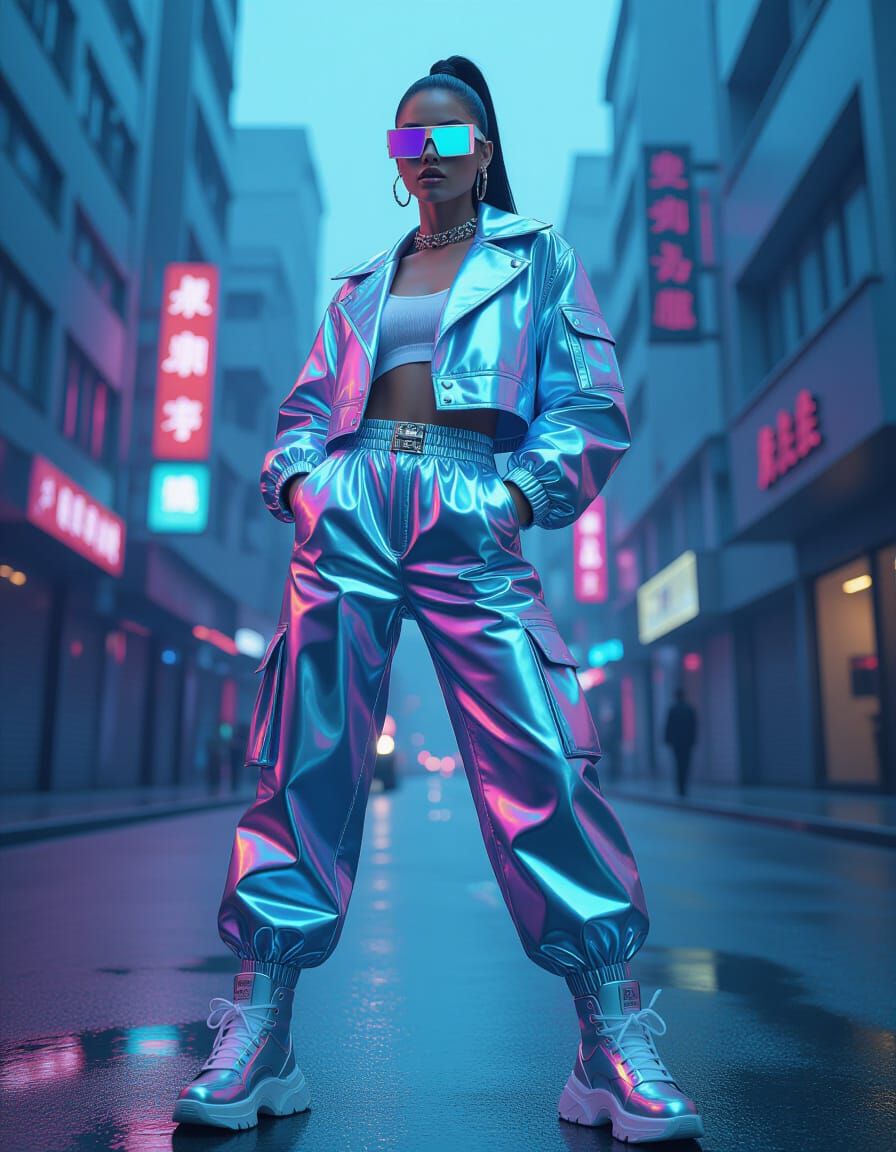 Futuristic Fashion Editorial in Urban Setting