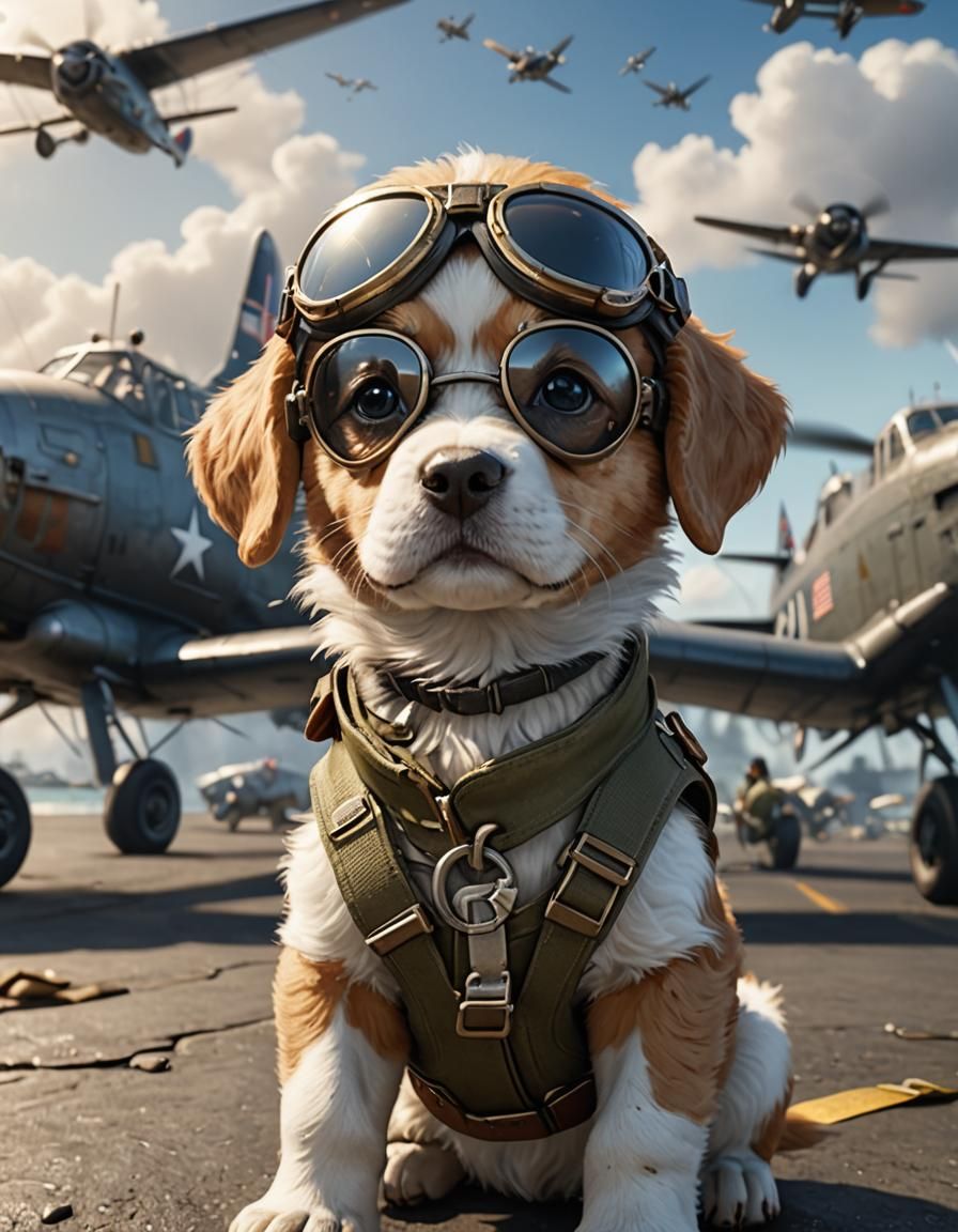 Puppy Pilot's Pearl Harbor Rescue: Unreal Engine Render