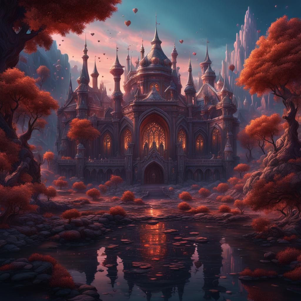 Fantastical Love Expression in Detailed Matte Painting