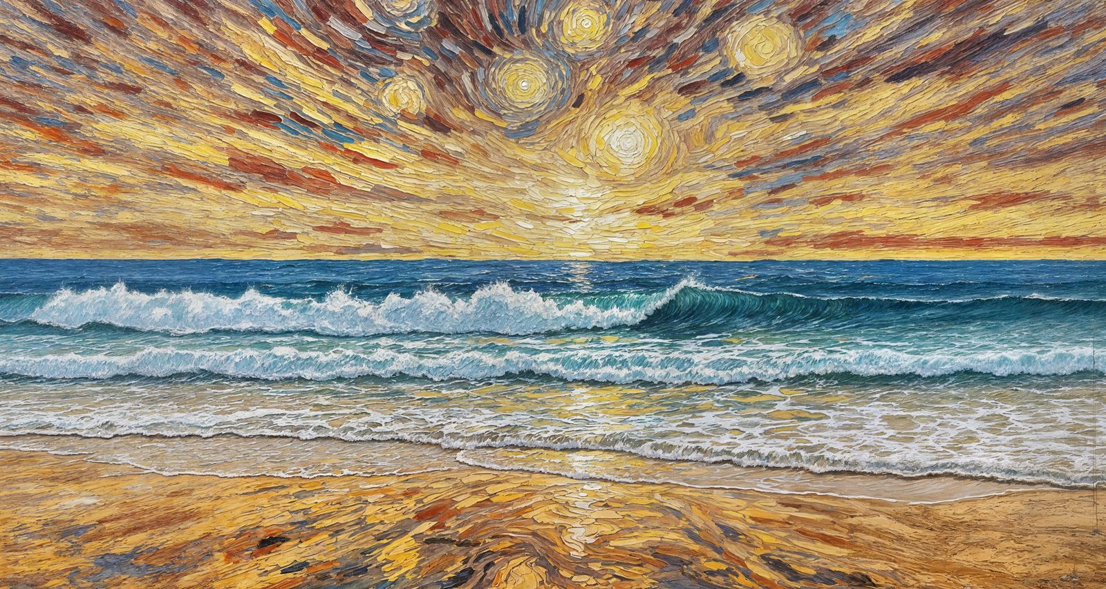 Iluka Beach, Western Australia as Van Gogh Painting