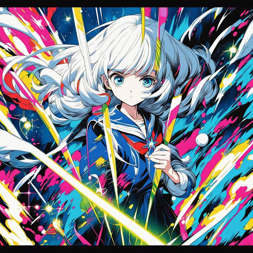 Sailor Cosmos in Heart-Shaped Odango with Exaggerated Bangs ...