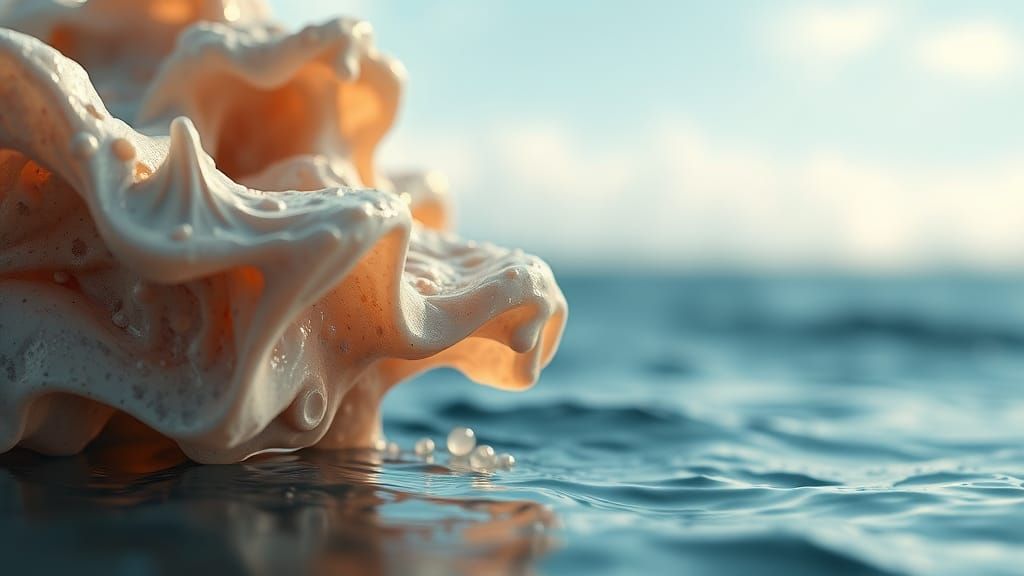 Hyperrealistic Macro Photography of Abstract Sci-Fi Sea Obje...