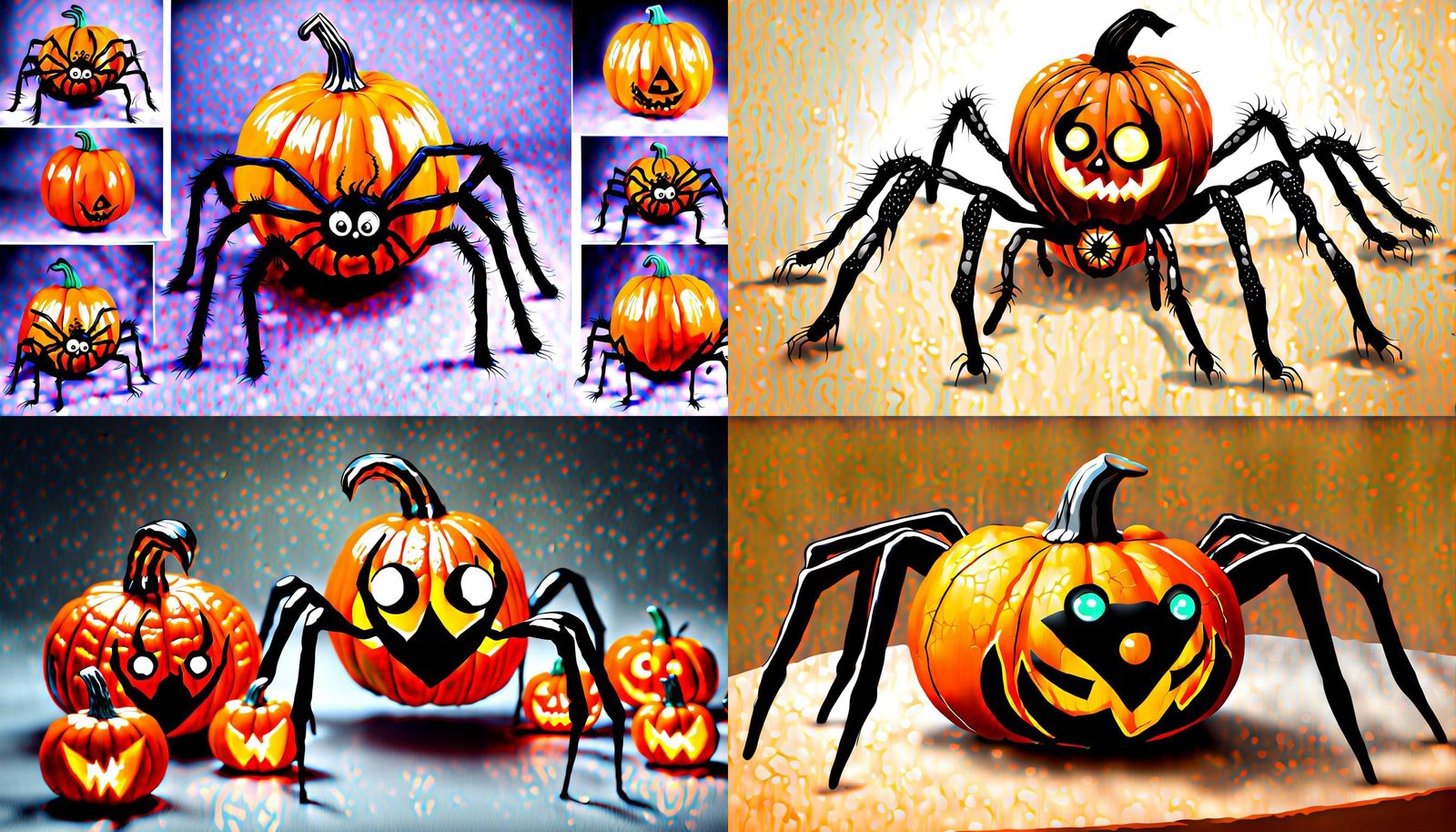Halloween Spider Pumpkin Carving Decoration