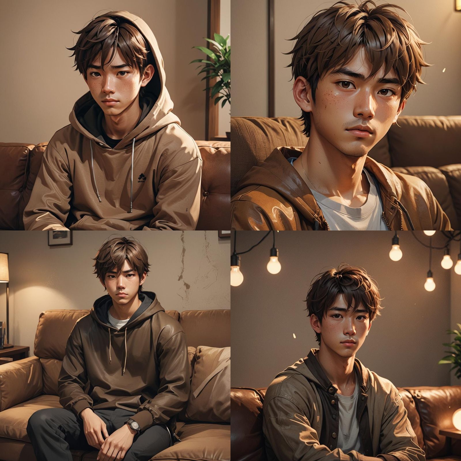 Anime Style Portrait of a Young Vietnamese Man