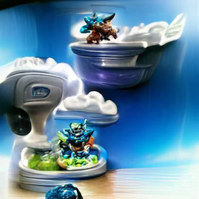 Floating Islands in a Whimsical Skyscape