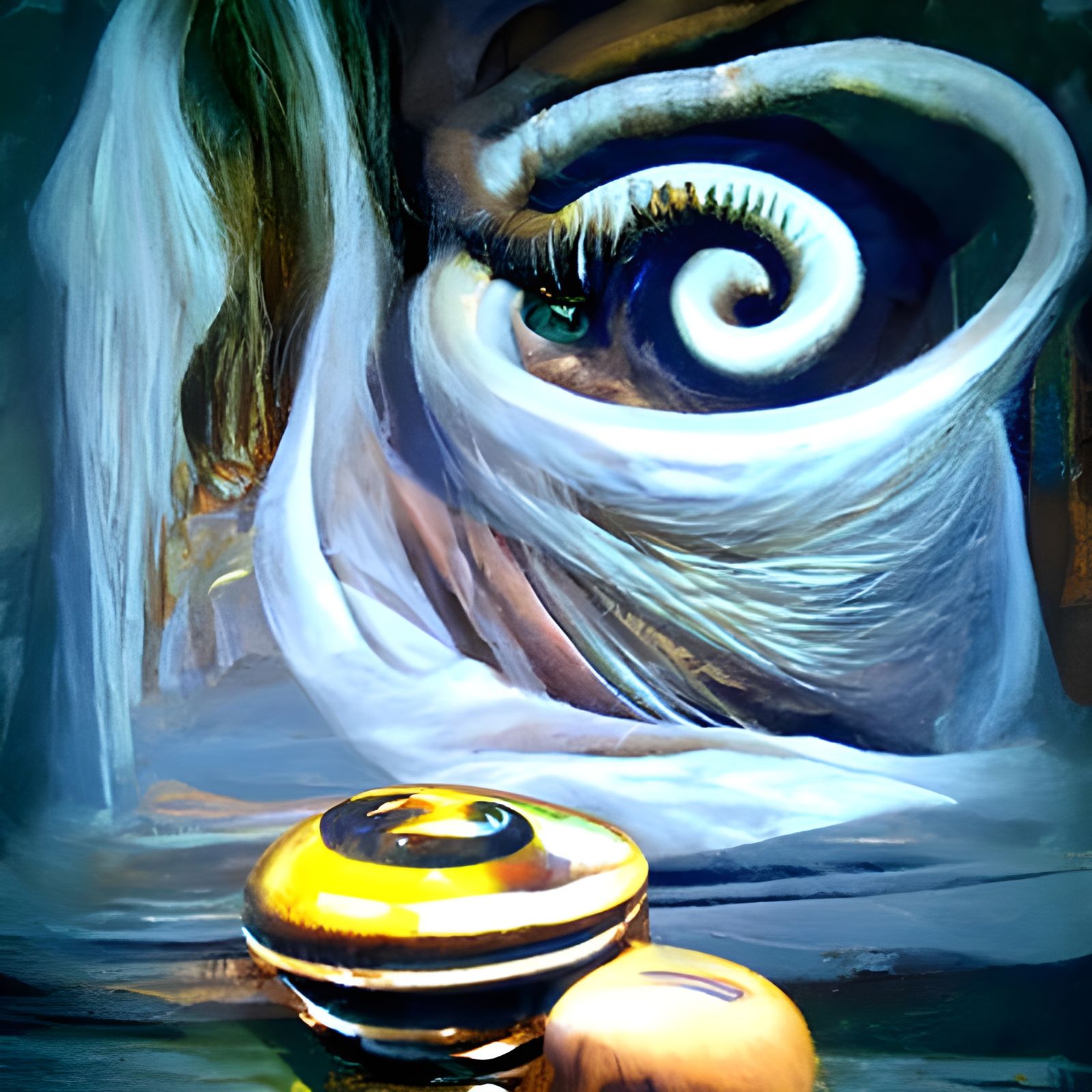 Hypnotized Sleep: An Oil Painting