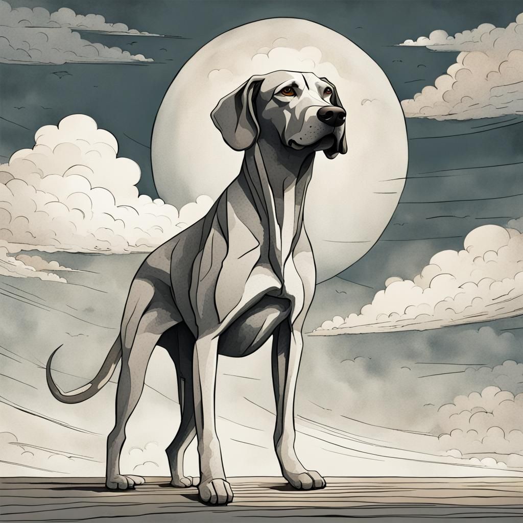 Hound Treading Softly in Overwhelming Skies