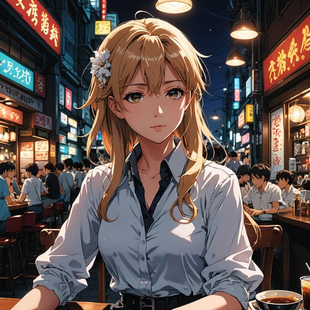 Anime Manga Scan of Angel in Cel-Shaded Style