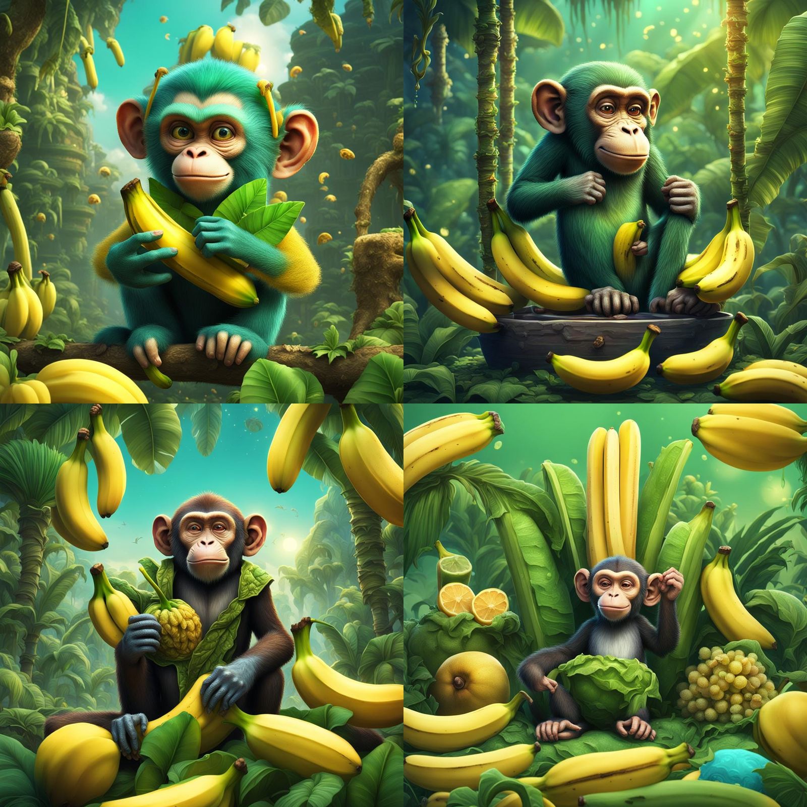 Monkey's Banana Dreams: Comic Art in Deep Color