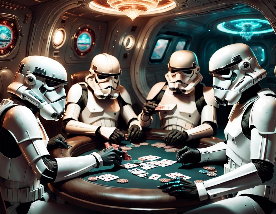 Stormtroopers playing poker