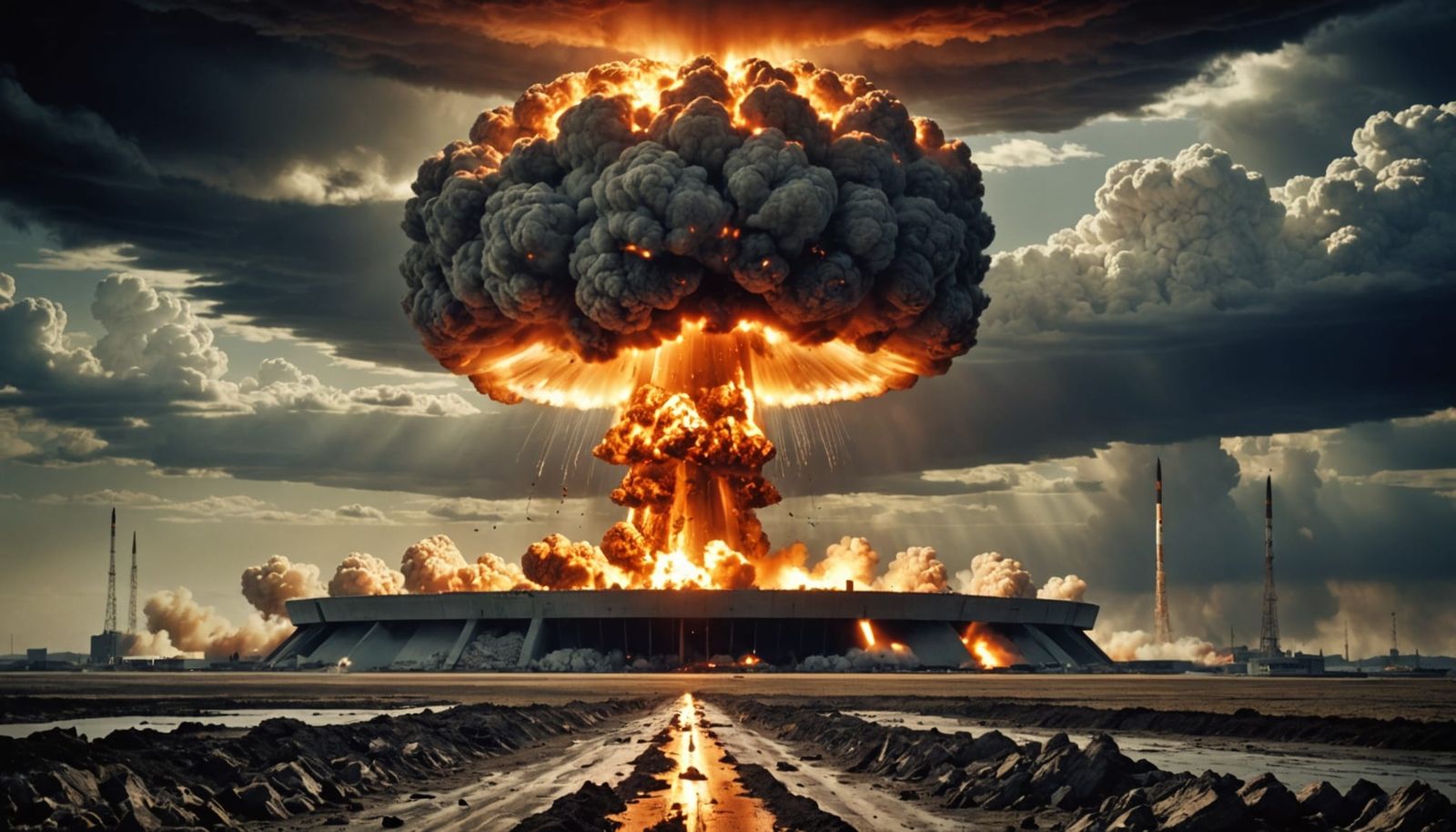 AI Generated Image of Nuclear War