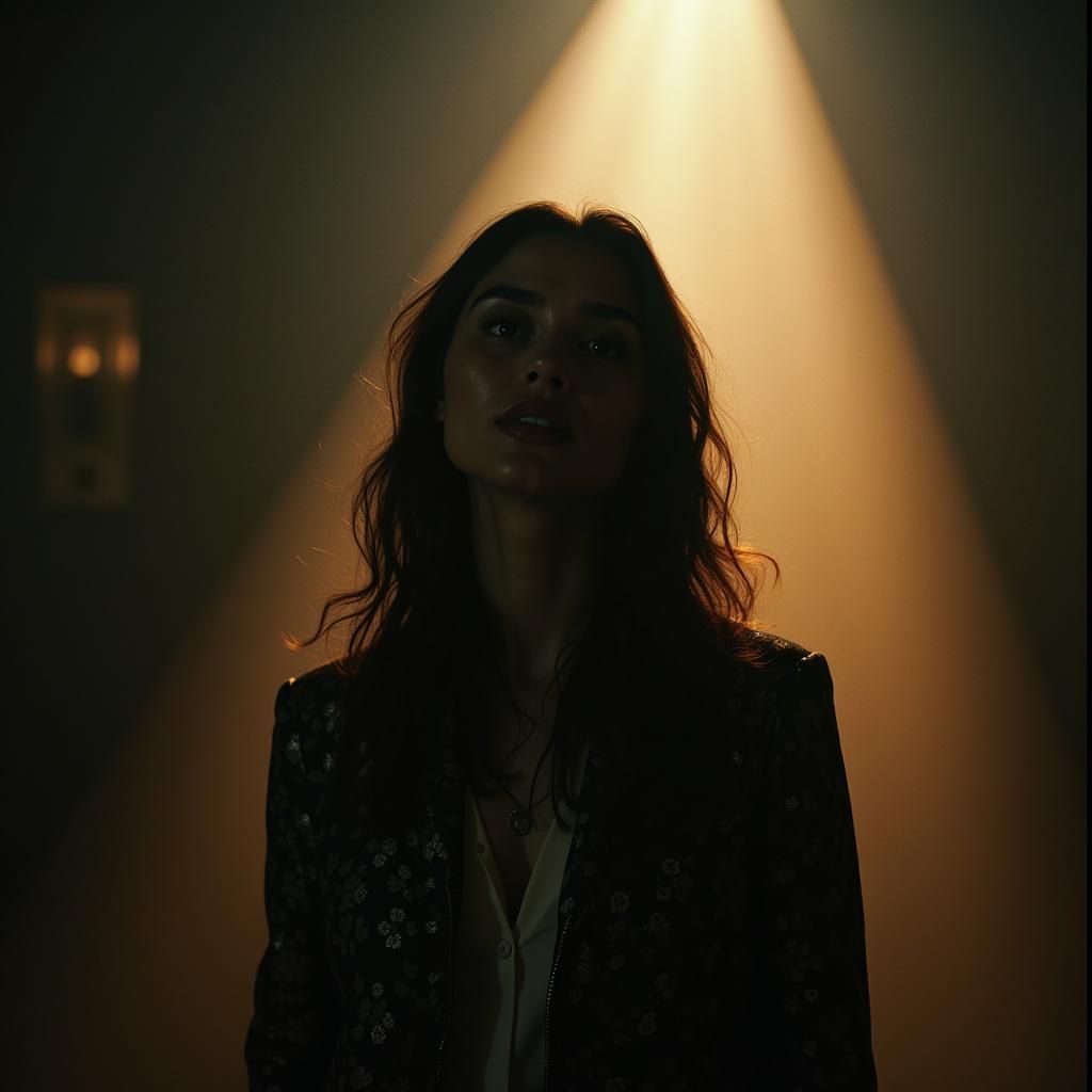 Dramatic Film Still in Cinematic Style