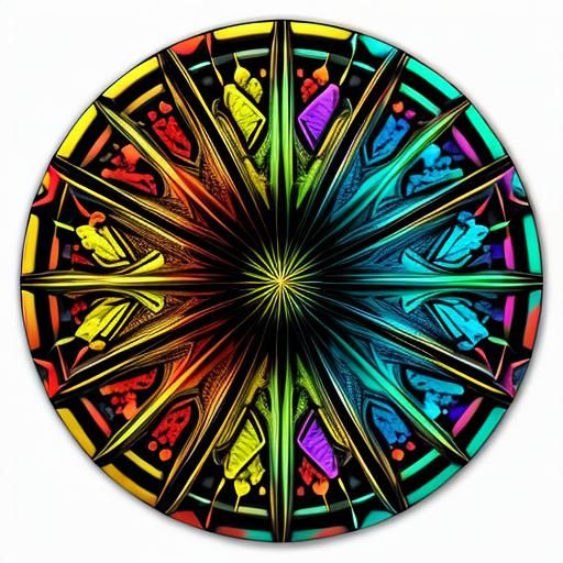 Psychedelic Dreamtime in Vivid Colors and High Contrast