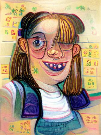 Elementary School Portrait: A Girl from 2001