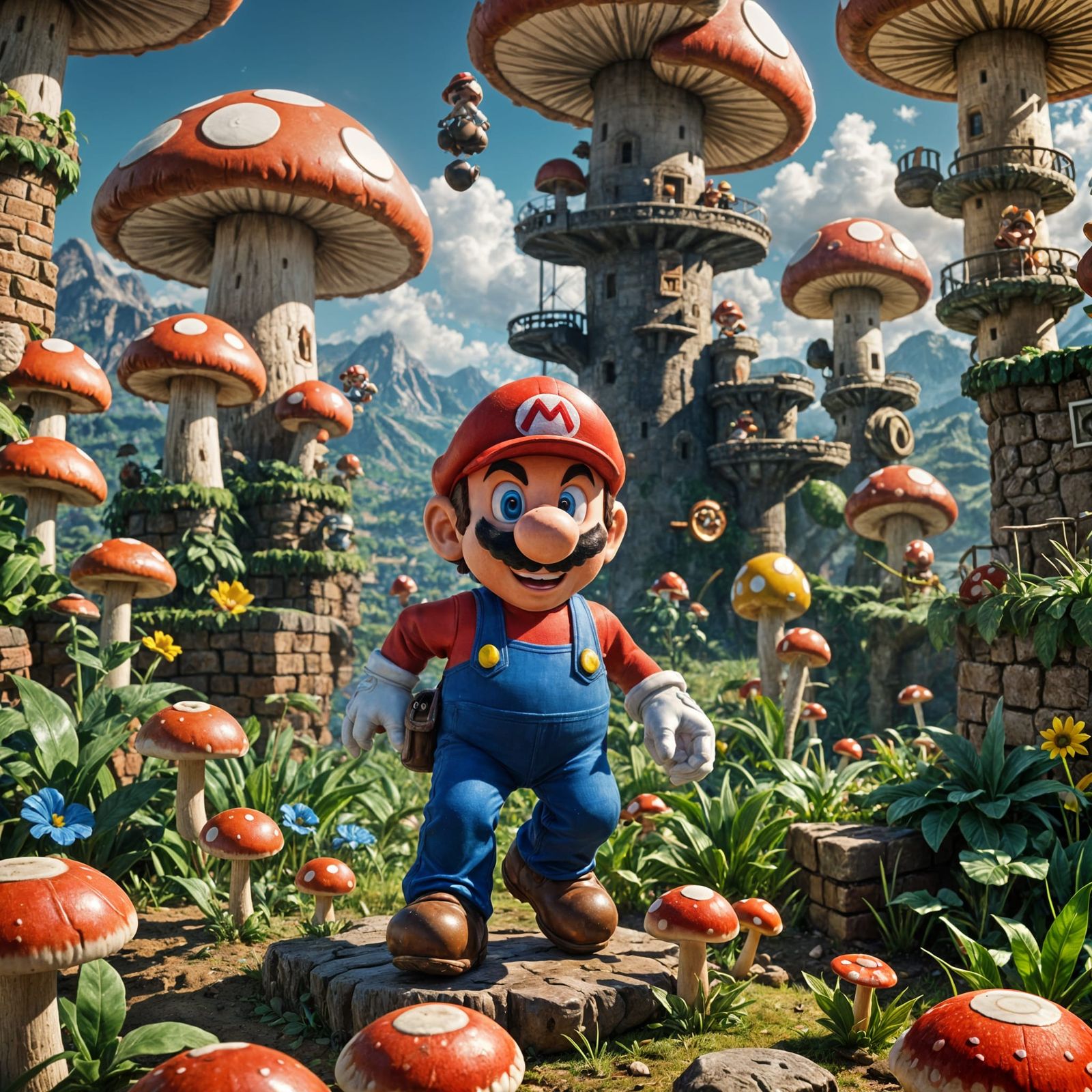 Mario in the Mushroom Kingdom