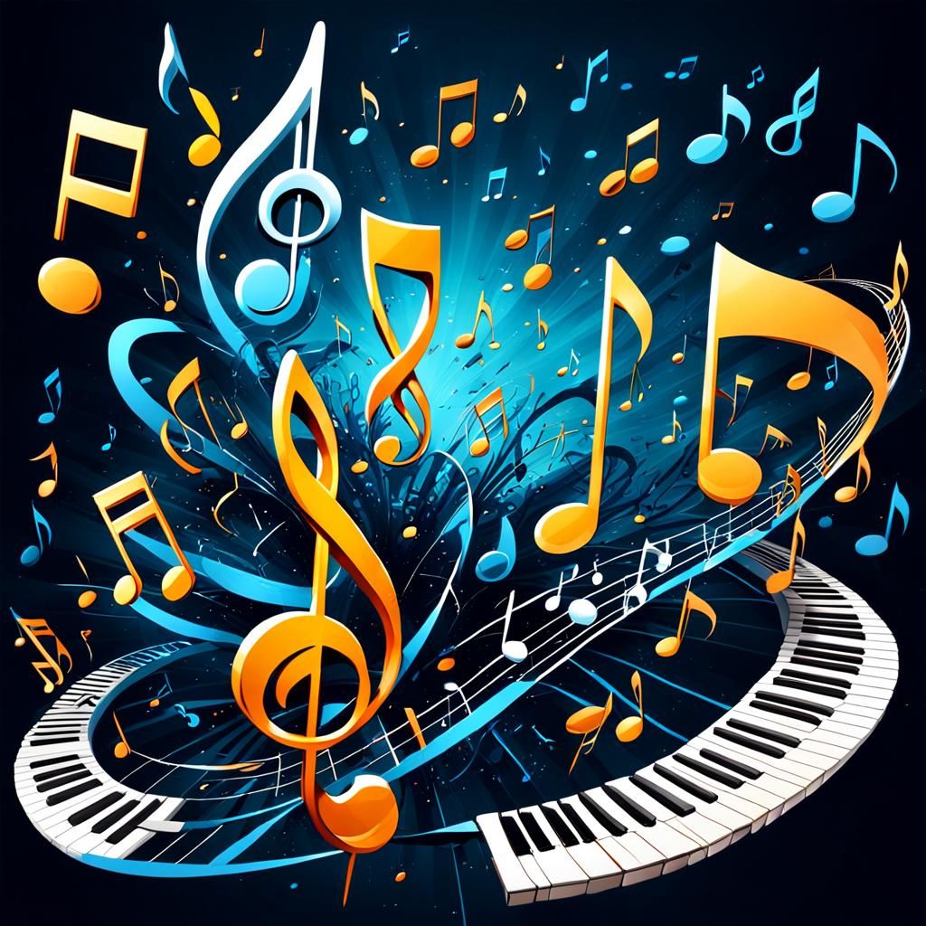 Abstract Musical Notes in Dynamic Composition