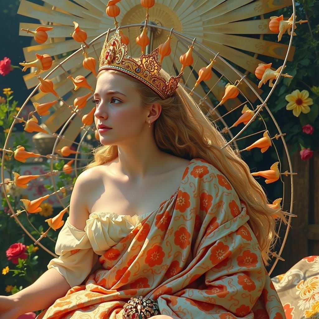 Abstract Geometric Curves in a Surreal Style