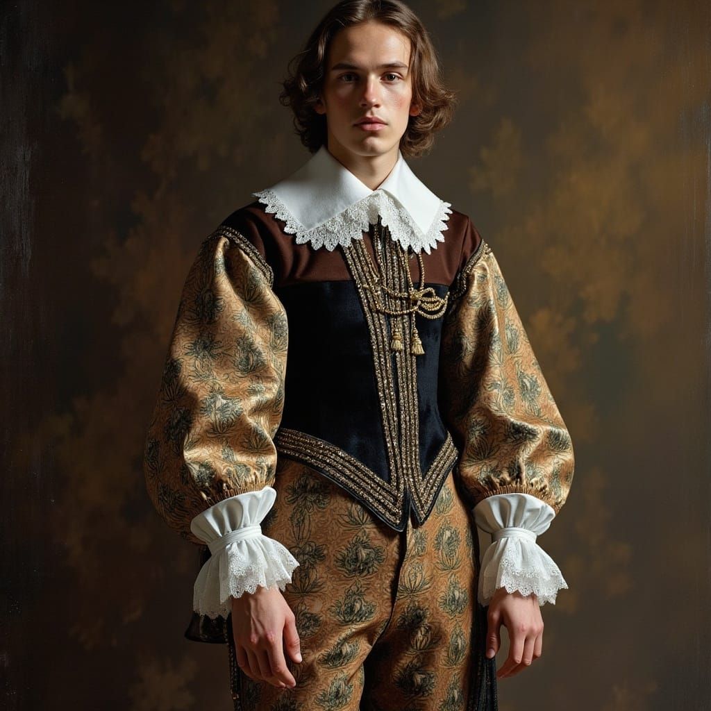 Baroque Young Man Portrait