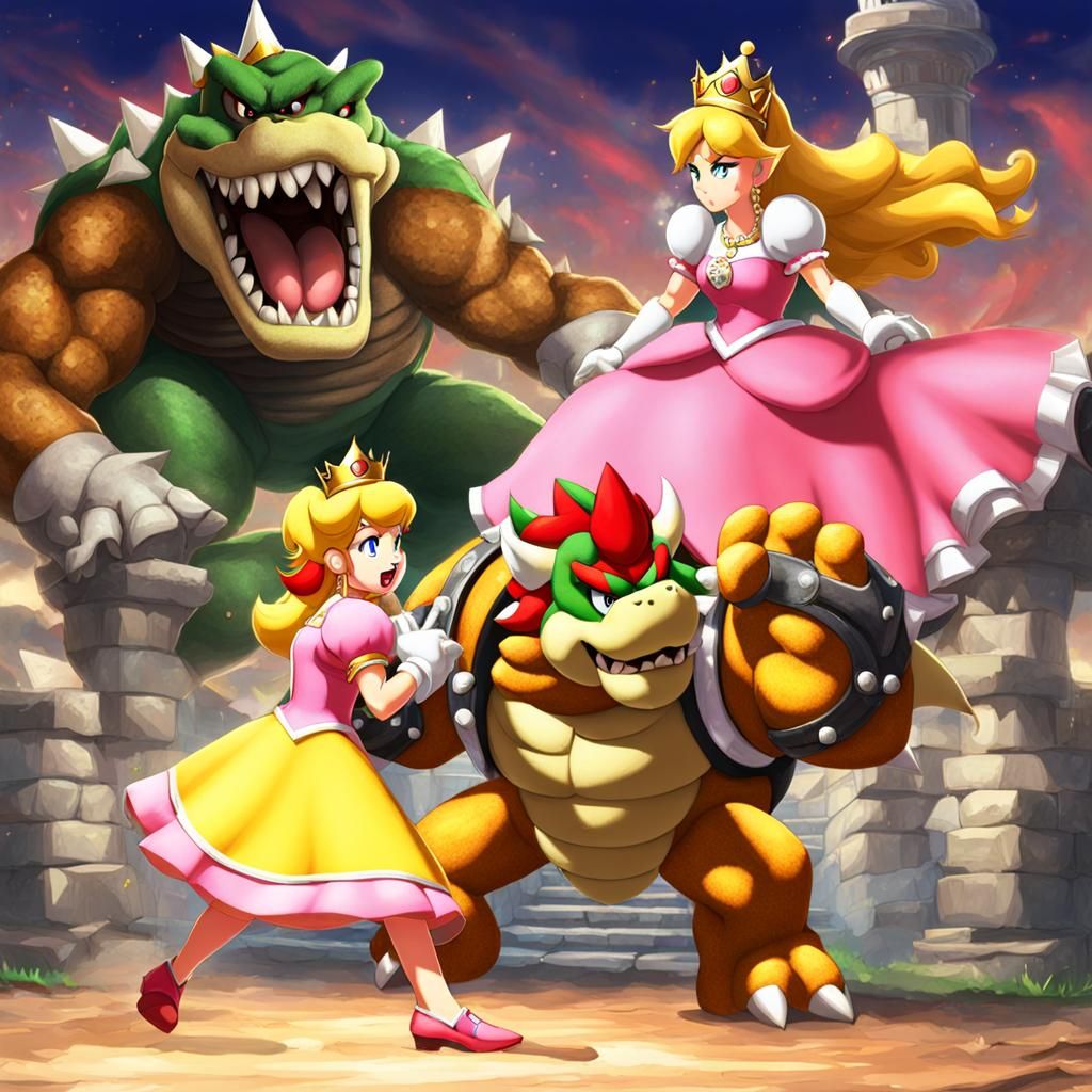 Princess Peach vs Bowser