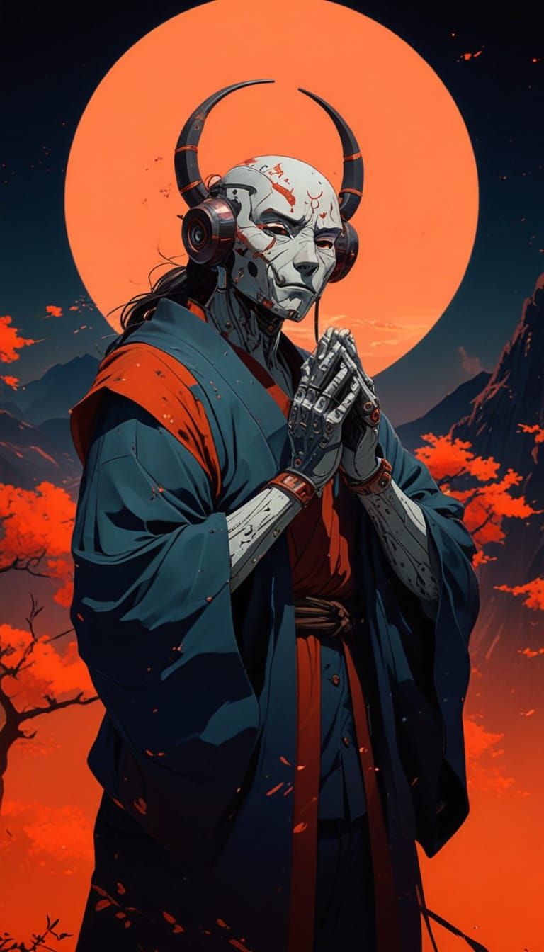 Manga-Inspired Anime Scene in Cinematic Backdrop