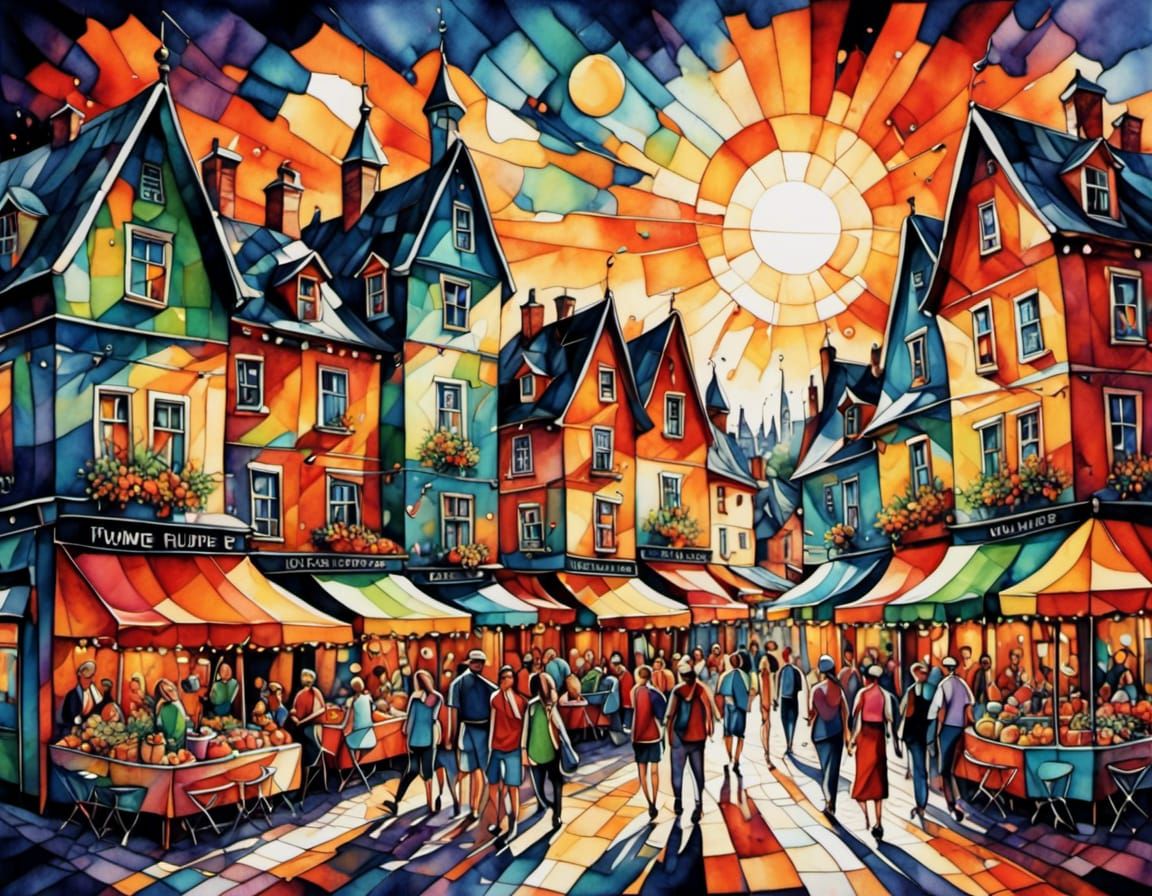 Whimsical Village Fair,