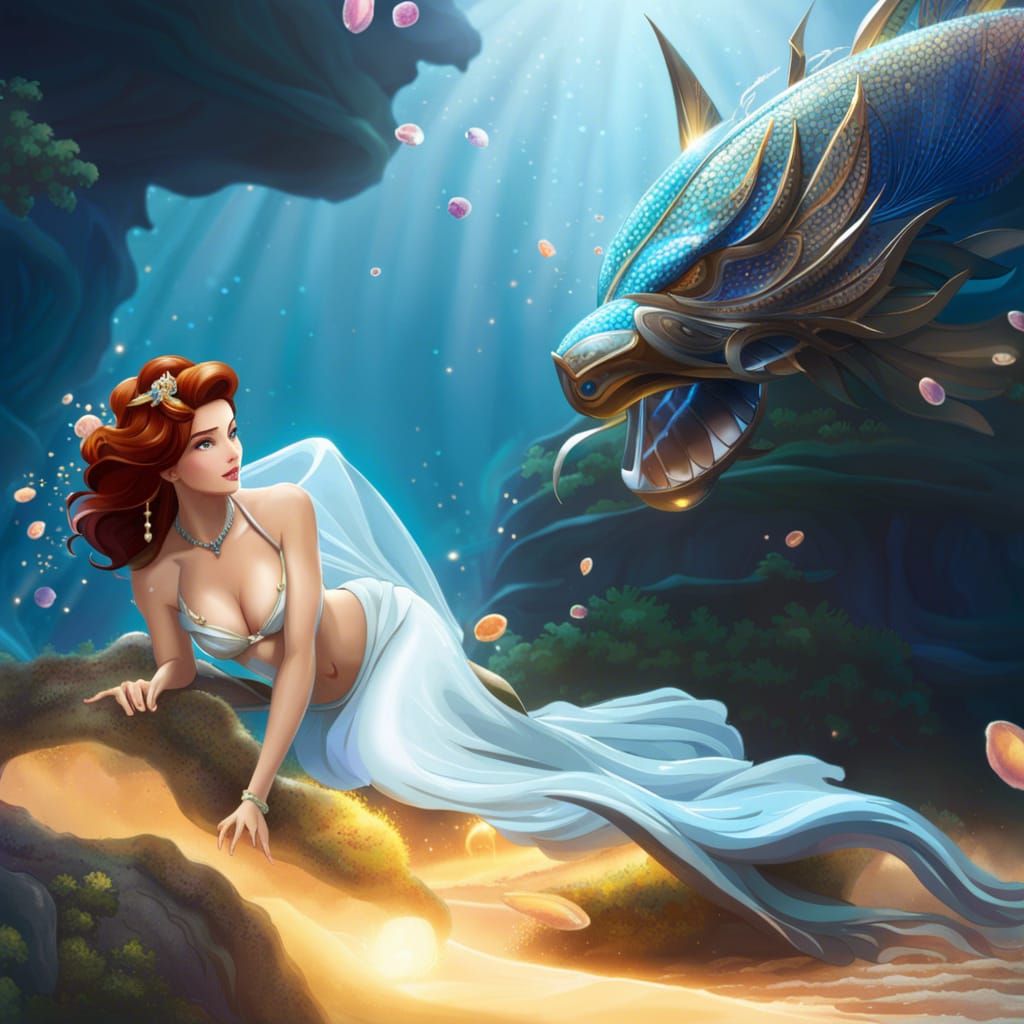 Mermaid Sea Stories - Mermei and Sea Creature