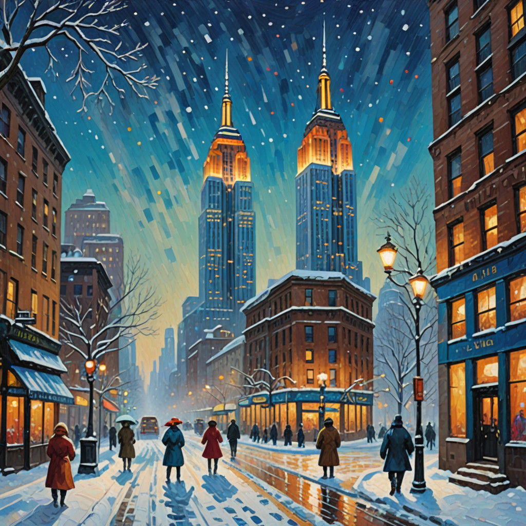 Neo-Impressionist Masterpiece: Gingerbread Empire State Buil...